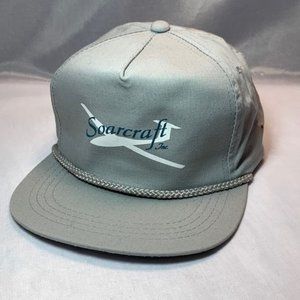 VTG Aviation Aircraft Airplane Snapback Rope Gray Hat Cap Soarcraft Inc  Vintage